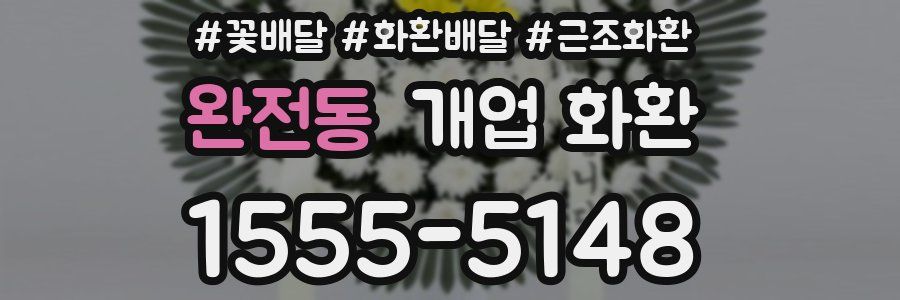 완전동 개업 화환