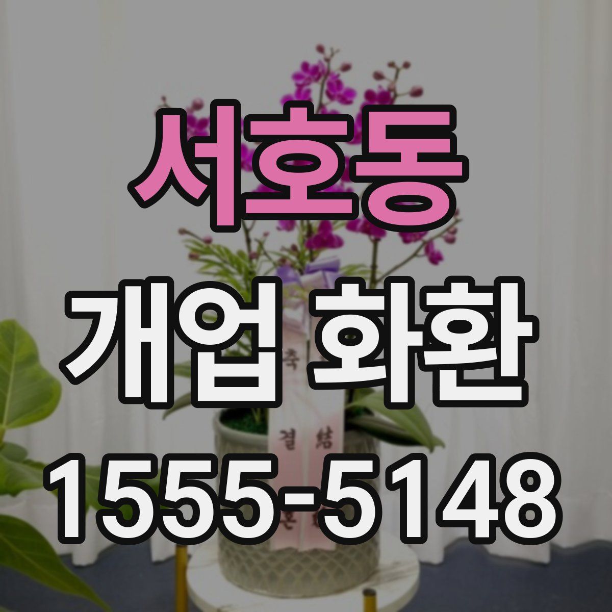 서호동 개업 화환