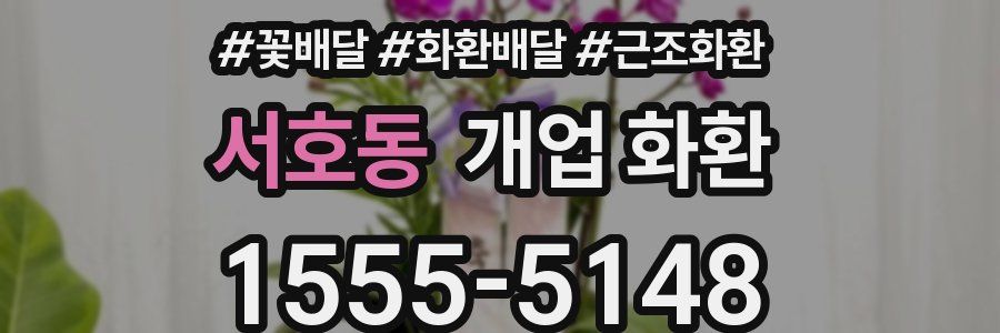 서호동 개업 화환
