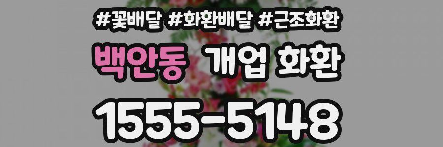 백안동 개업 화환