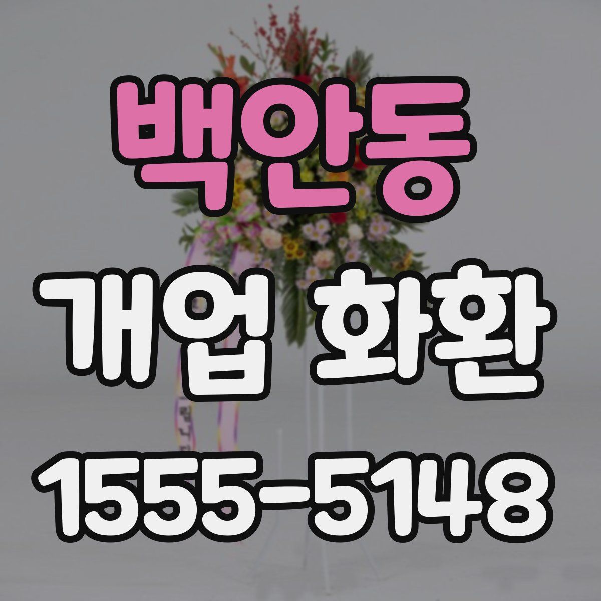 백안동 개업 화환