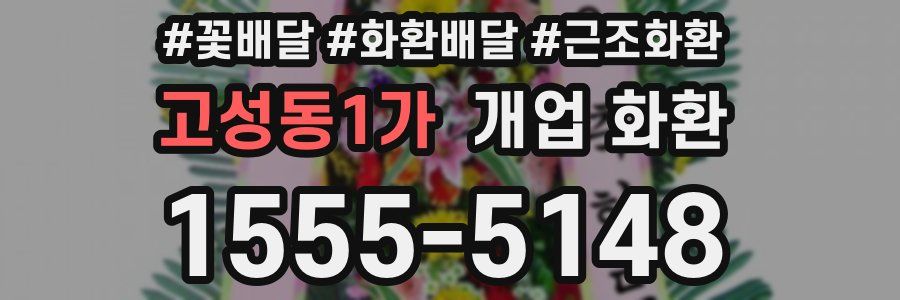 고성동1가 개업 화환