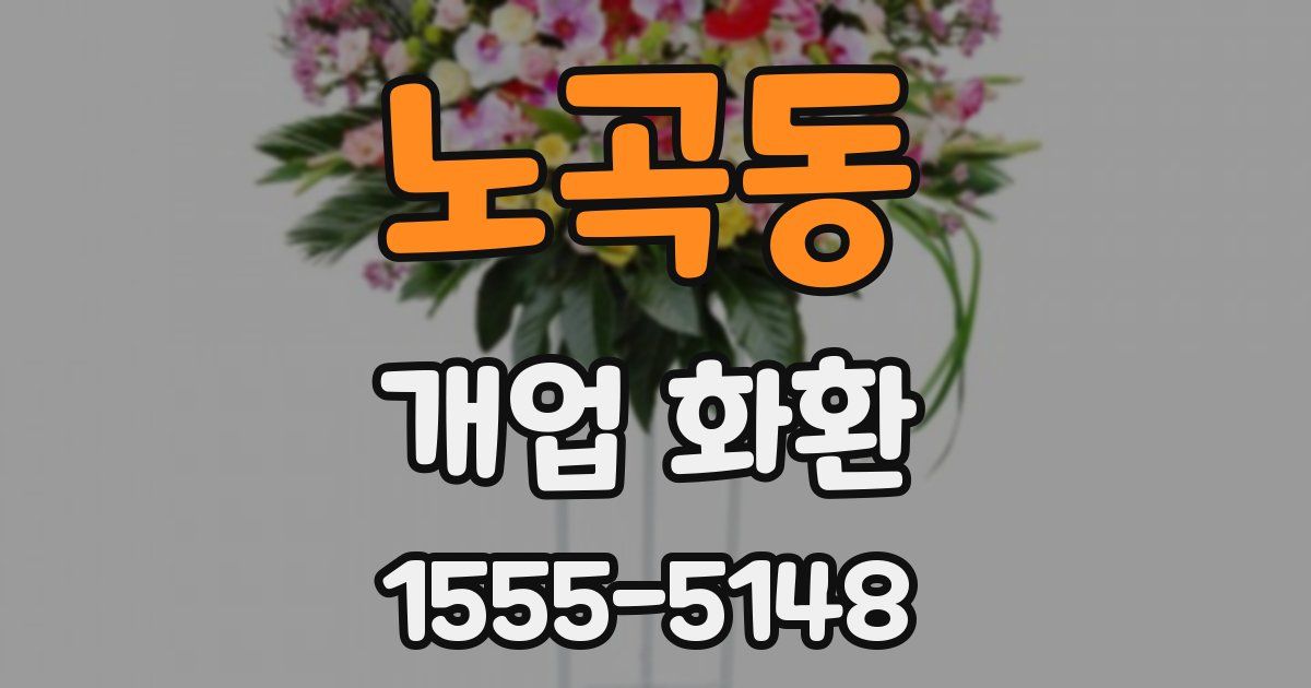 노곡동 개업 화환