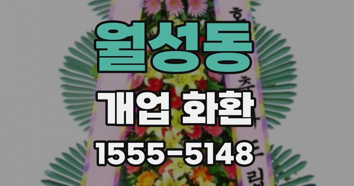 월성동 개업 화환