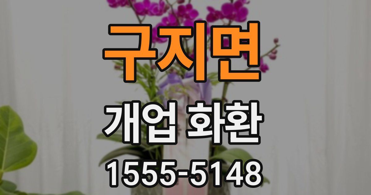 구지면 개업 화환