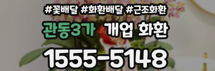 관동3가 개업 화환