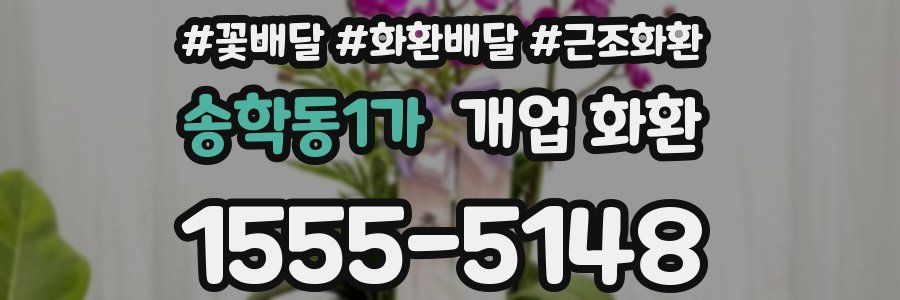 송학동1가 개업 화환