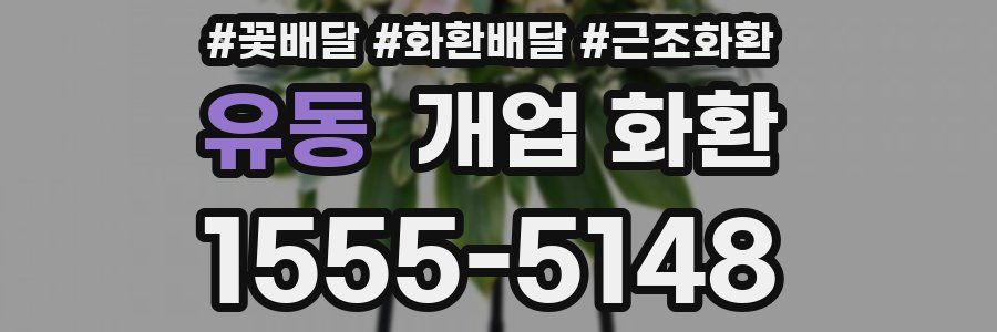 유동 개업 화환