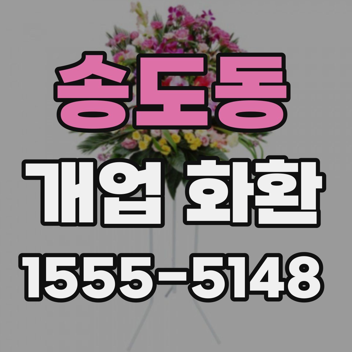 송도동 개업 화환