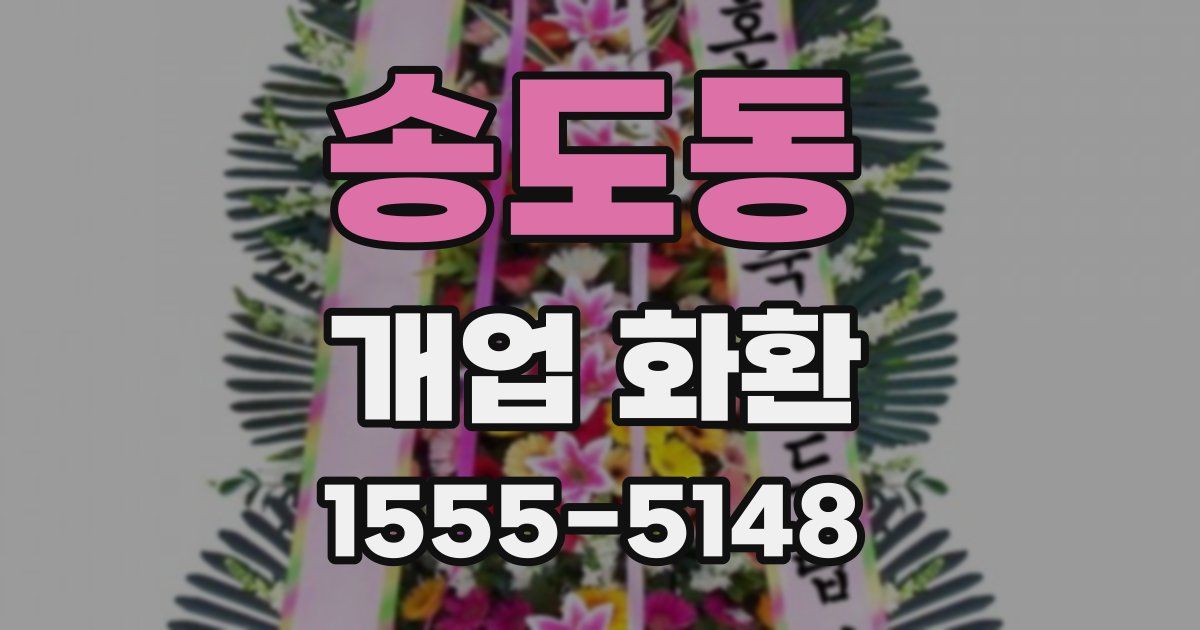 송도동 개업 화환