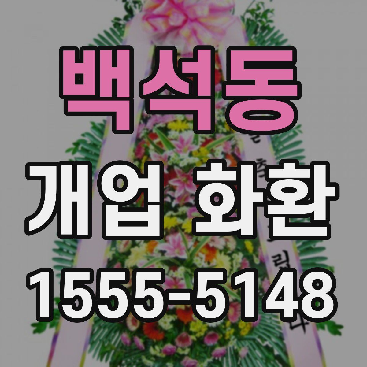 백석동 개업 화환
