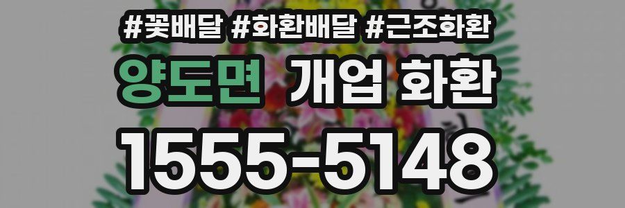 양도면 개업 화환