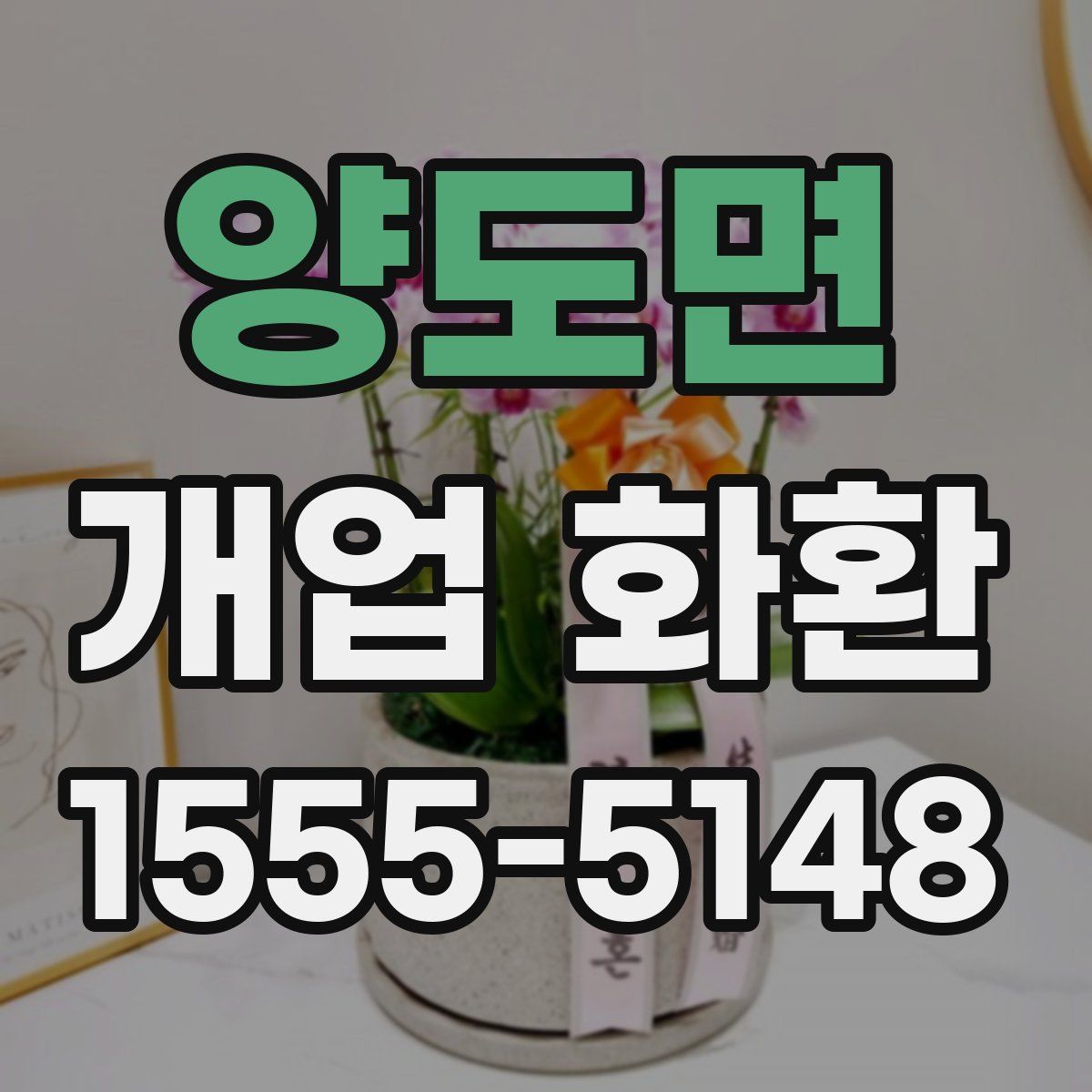 양도면 개업 화환