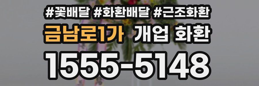 금남로1가 개업 화환