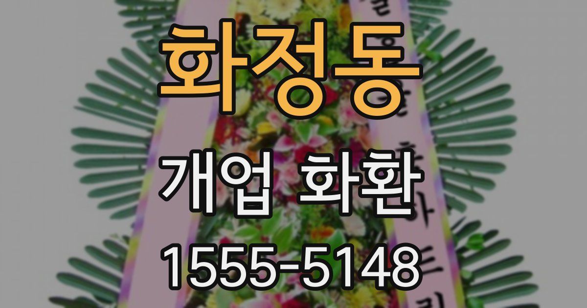 화정동 개업 화환