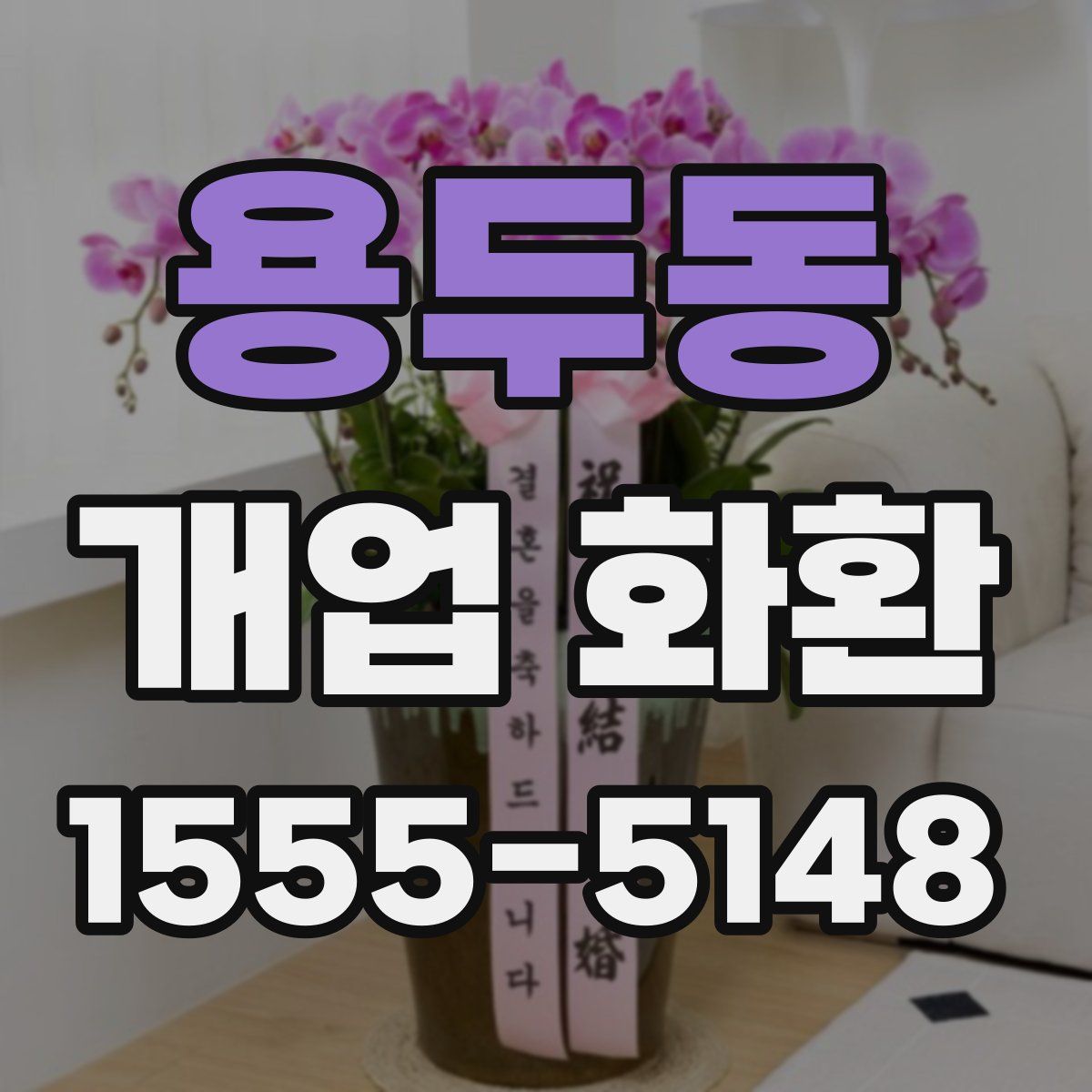 용두동 개업 화환