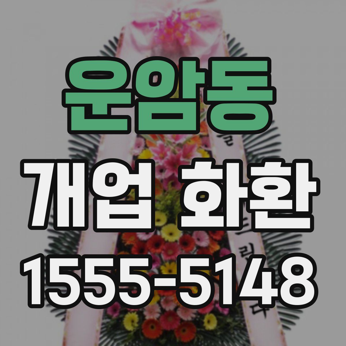 운암동 개업 화환
