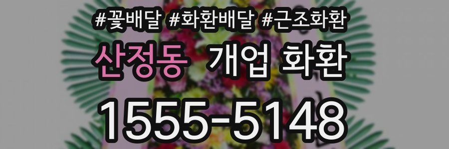산정동 개업 화환