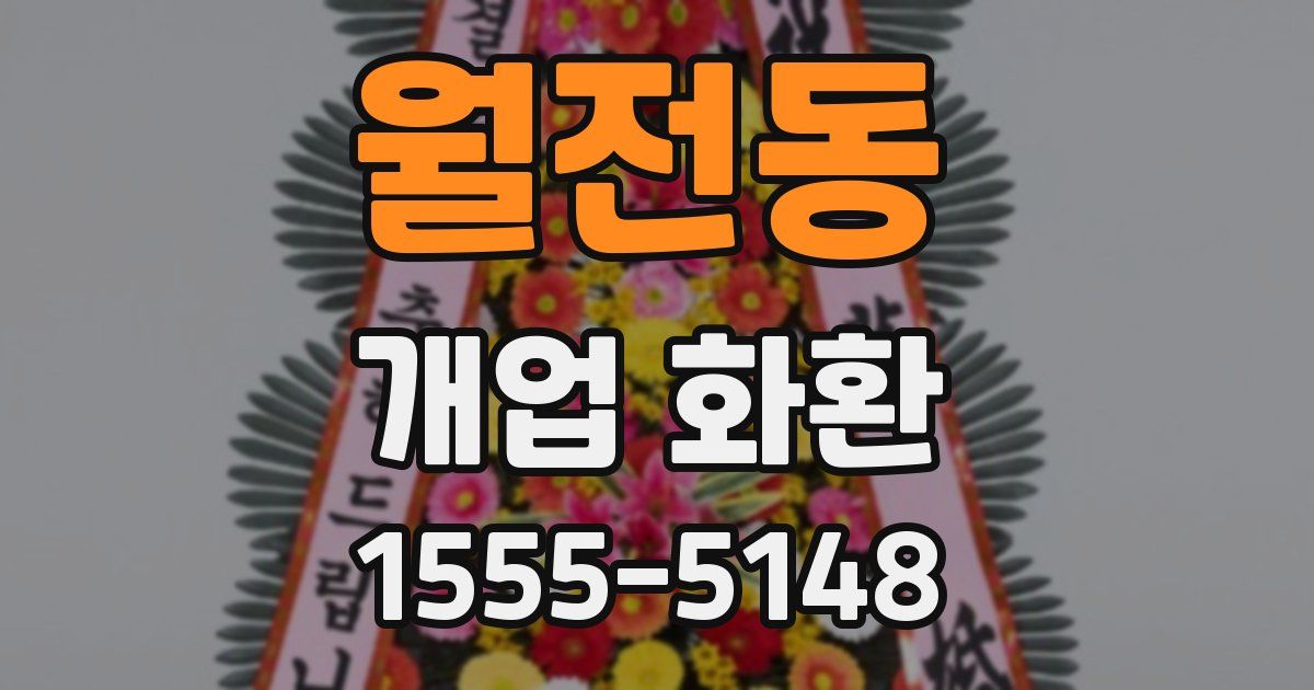 월전동 개업 화환
