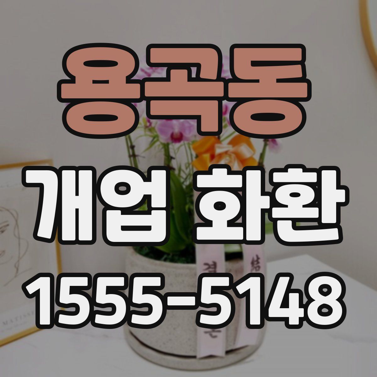 용곡동 개업 화환