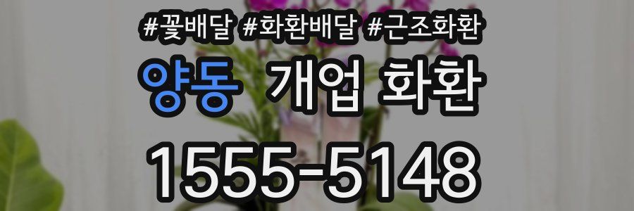 양동 개업 화환