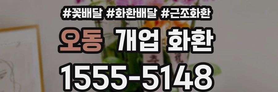 오동 개업 화환
