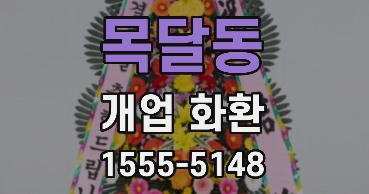 목달동 개업 화환