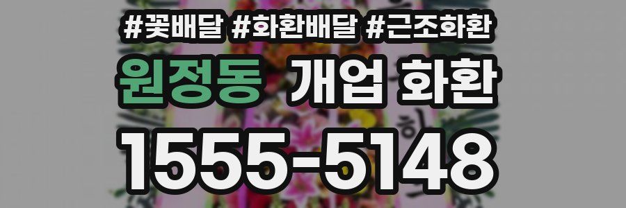 원정동 개업 화환