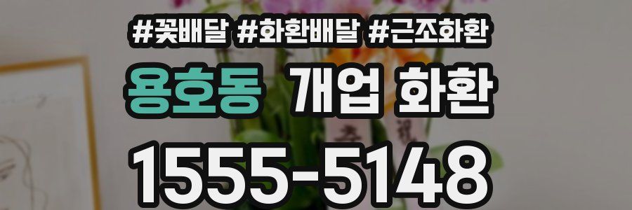 용호동 개업 화환