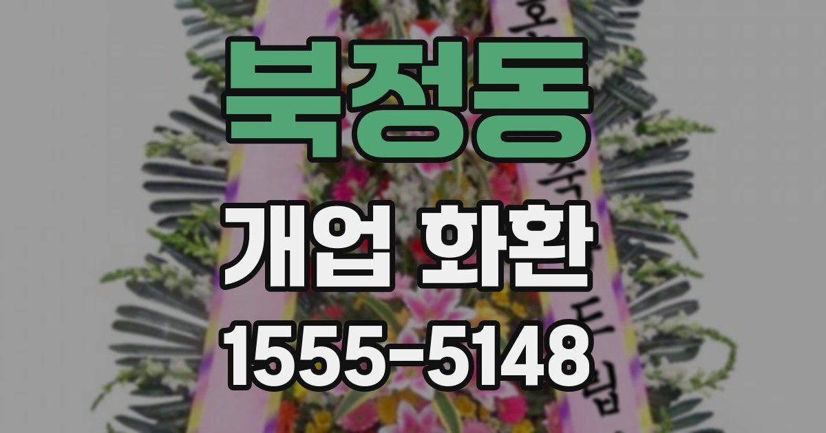 북정동 개업 화환