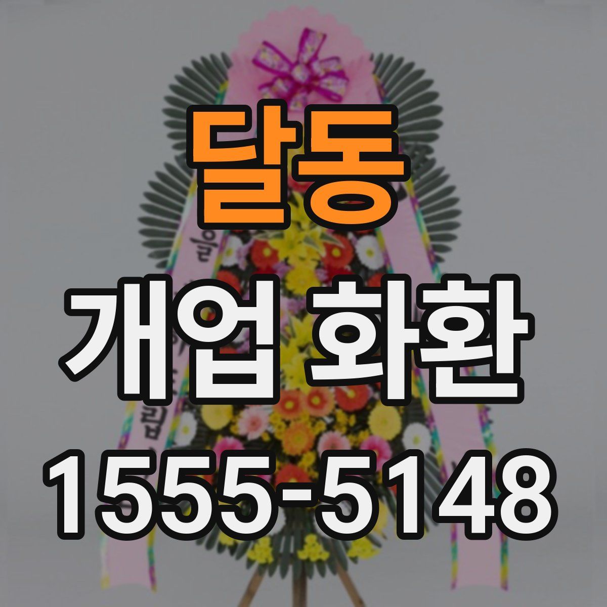 달동 개업 화환
