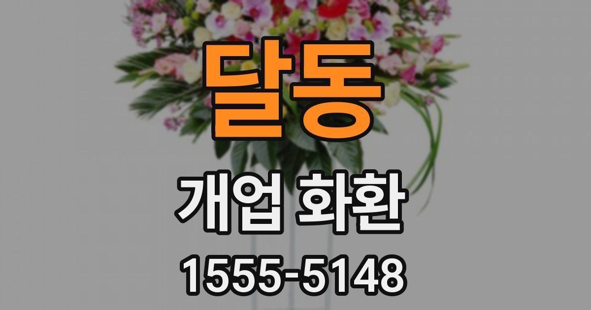 달동 개업 화환
