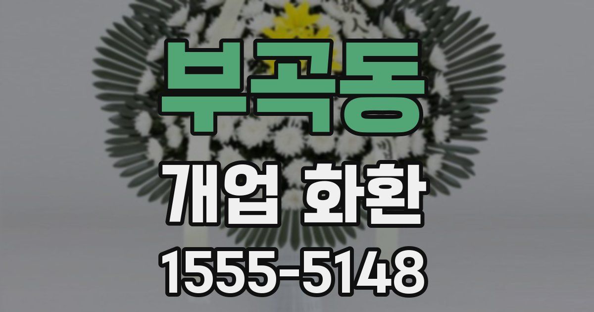 부곡동 개업 화환