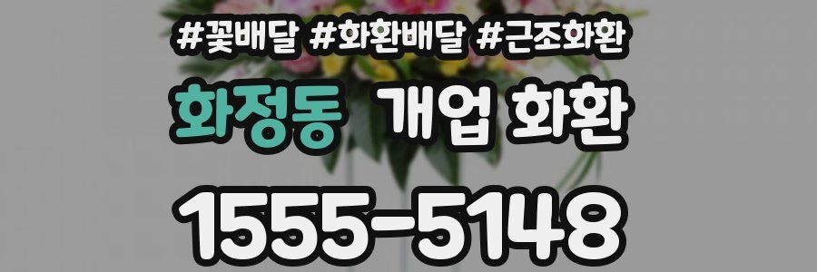 화정동 개업 화환