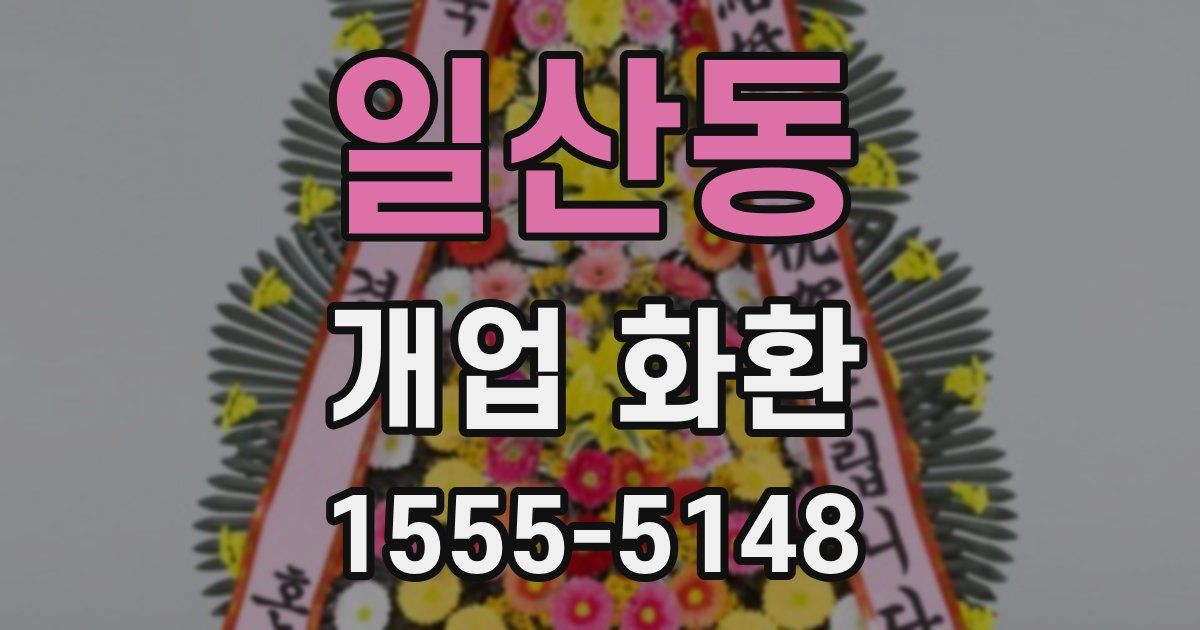 일산동 개업 화환