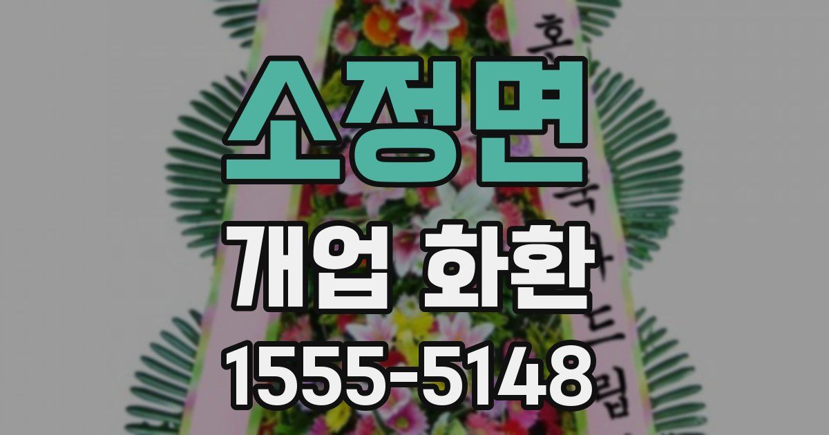 소정면 개업 화환