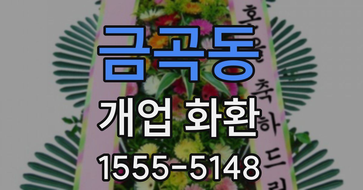 금곡동 개업 화환