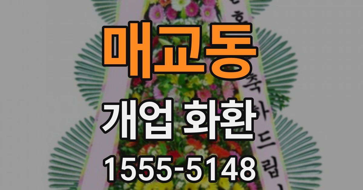 매교동 개업 화환