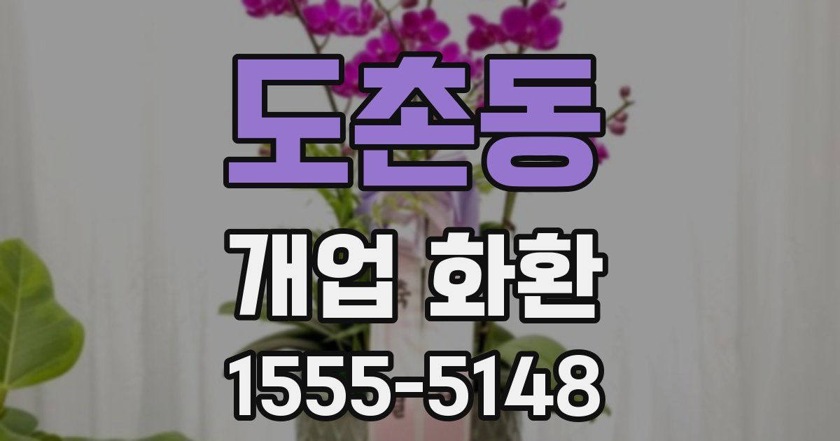 도촌동 개업 화환