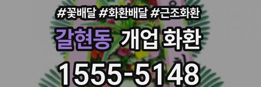 갈현동 개업 화환