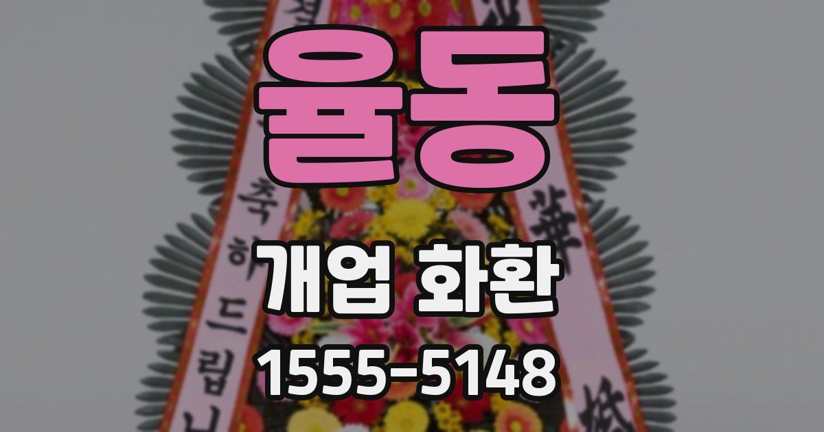 율동 개업 화환