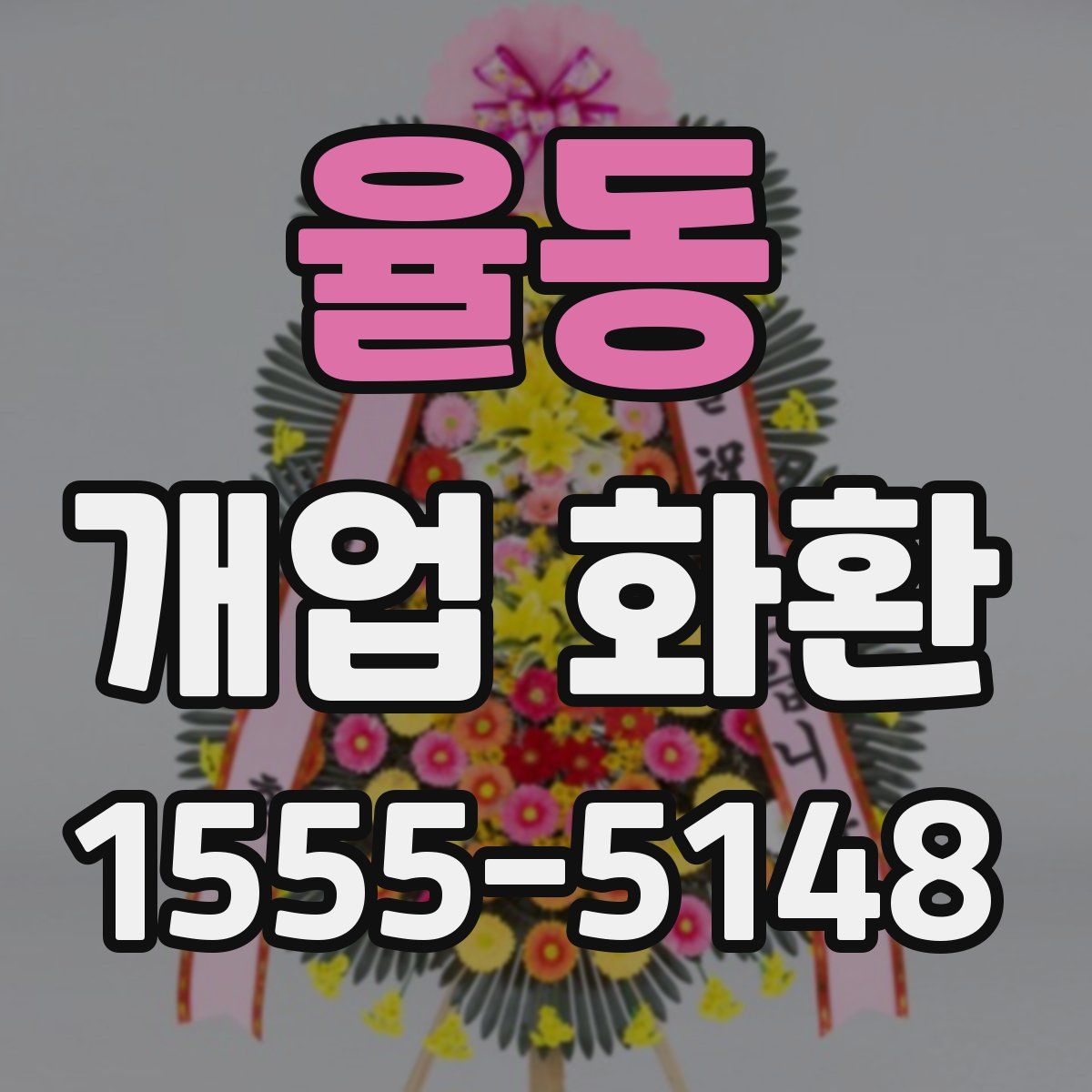 율동 개업 화환