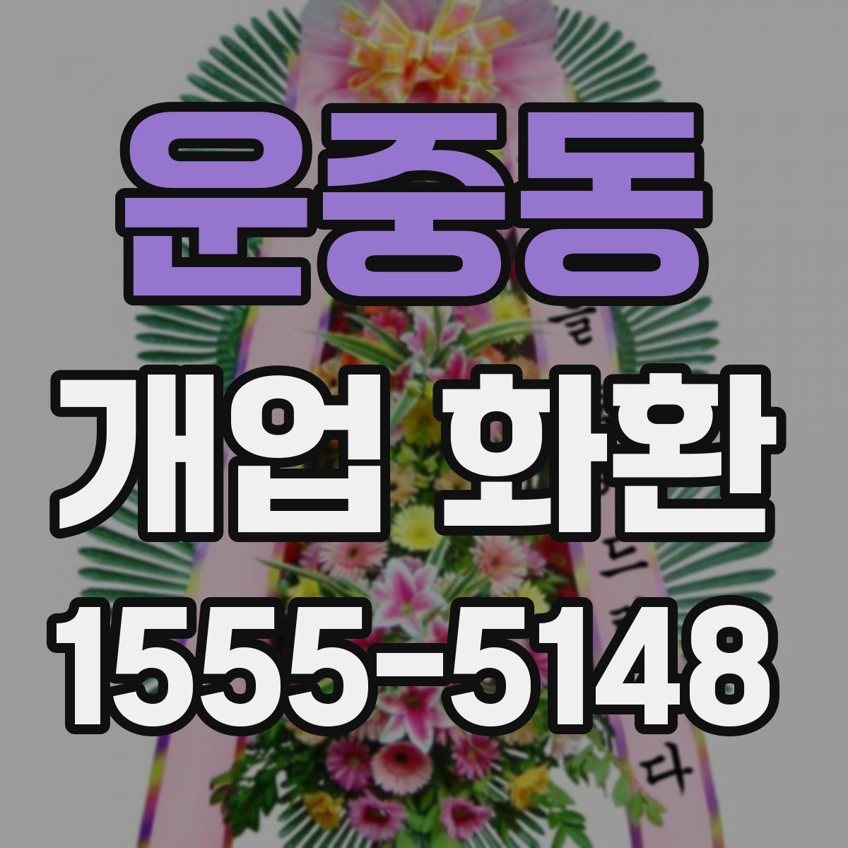운중동 개업 화환