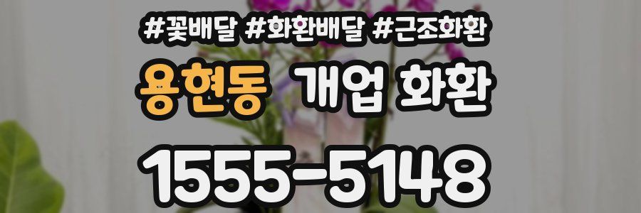 용현동 개업 화환