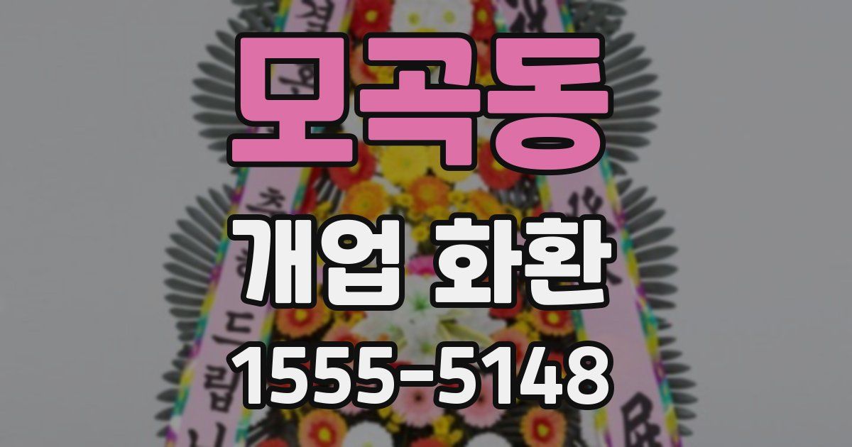모곡동 개업 화환