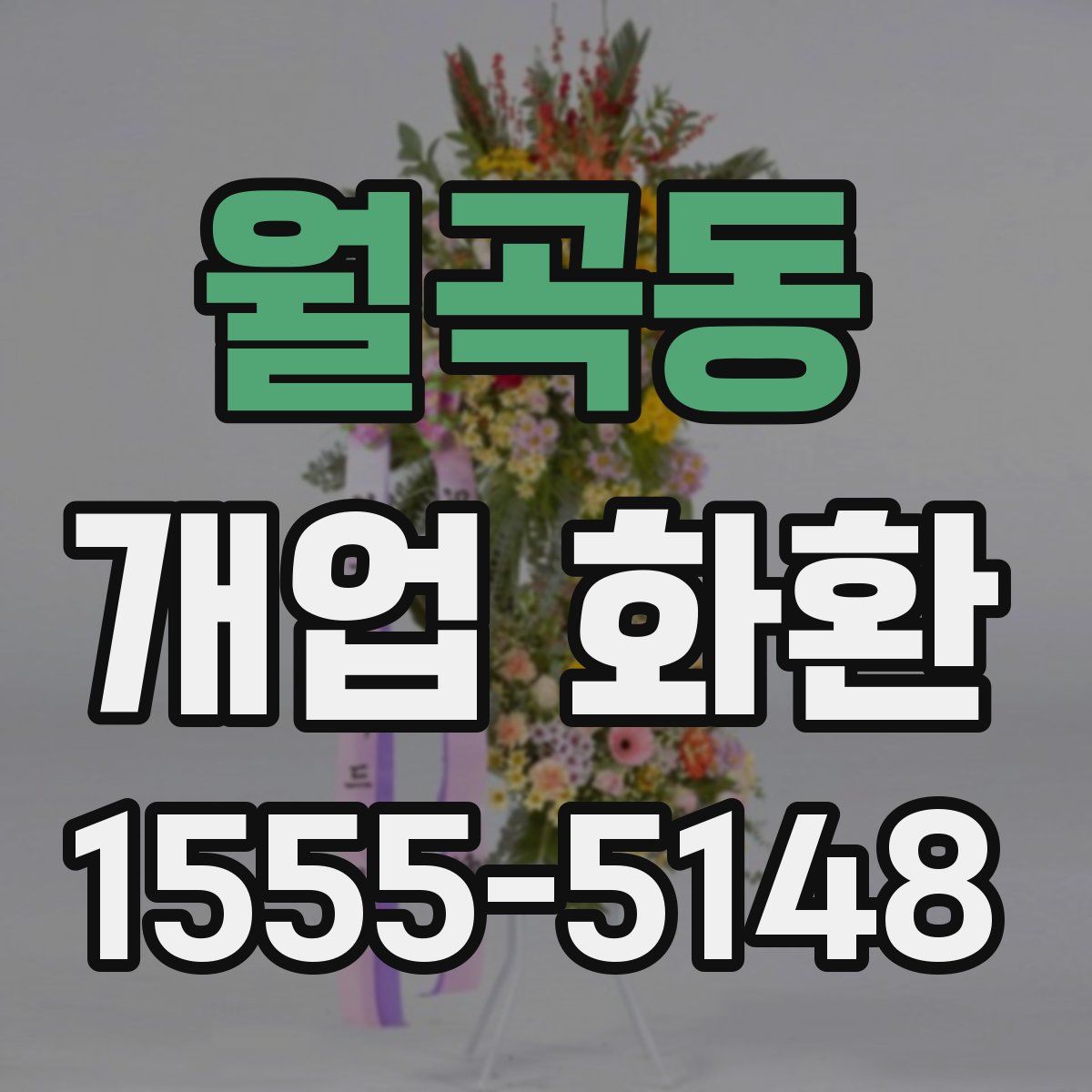 월곡동 개업 화환