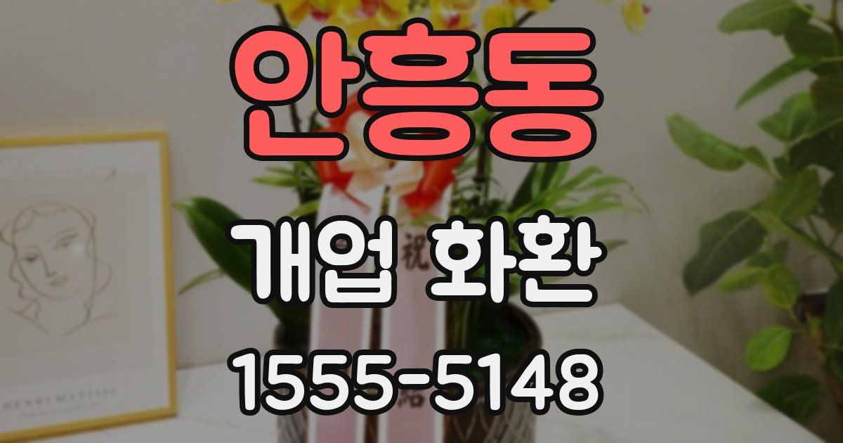 안흥동 개업 화환