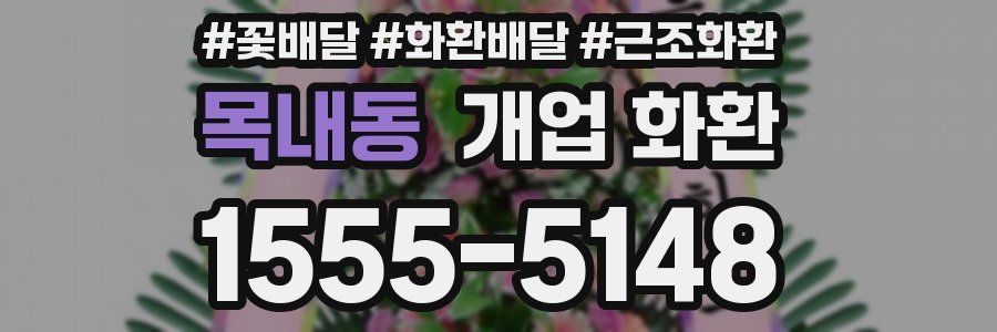 목내동 개업 화환