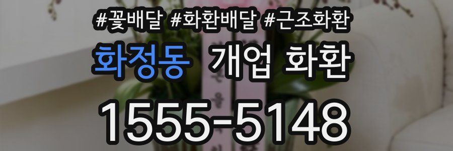 화정동 개업 화환