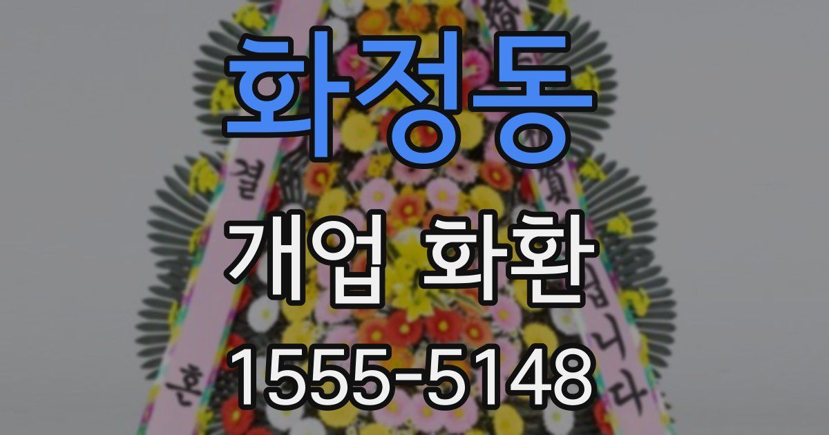 화정동 개업 화환